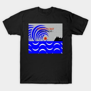 Honolua Bay Hawaii surfing art A T-Shirt